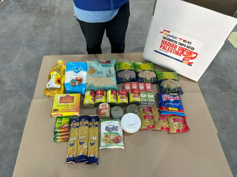Solidaritas Indonesia di Langit Gaza, DT Peduli Salurkan 2.304 Paket Bantuan Melalui Udara