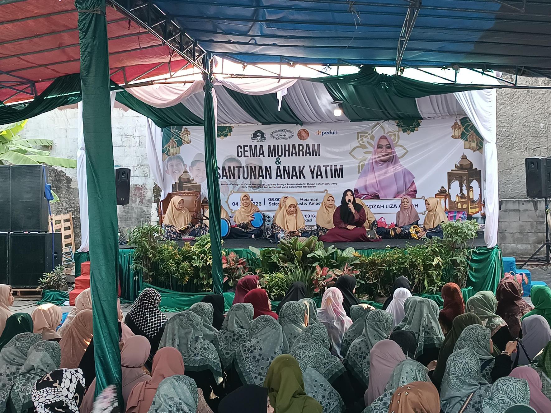Peringati Tahun Baru Islam, DT Peduli Bekasi dan MT Al-Hijrah Sukses Gelar Gema Muharram Bersama Ustazah Liza Azizah