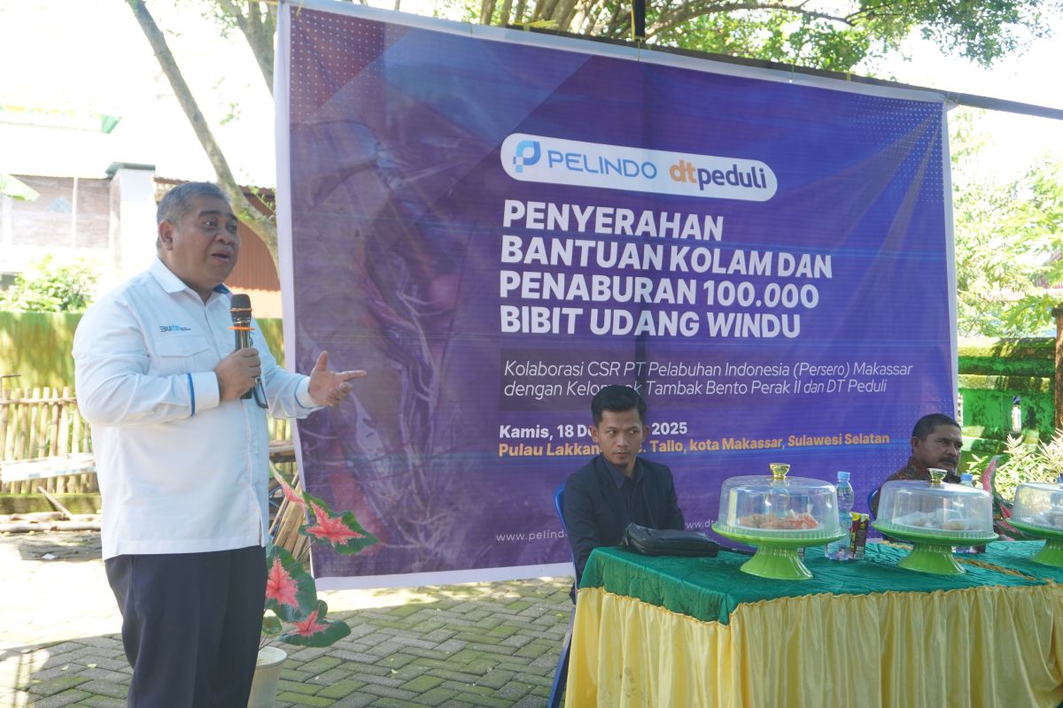 Optimalkan Potensi Ekspor, Pelindo Regional 4 dan DT Peduli Tabur 100.000 Bibit Udang Windu di Lakkang