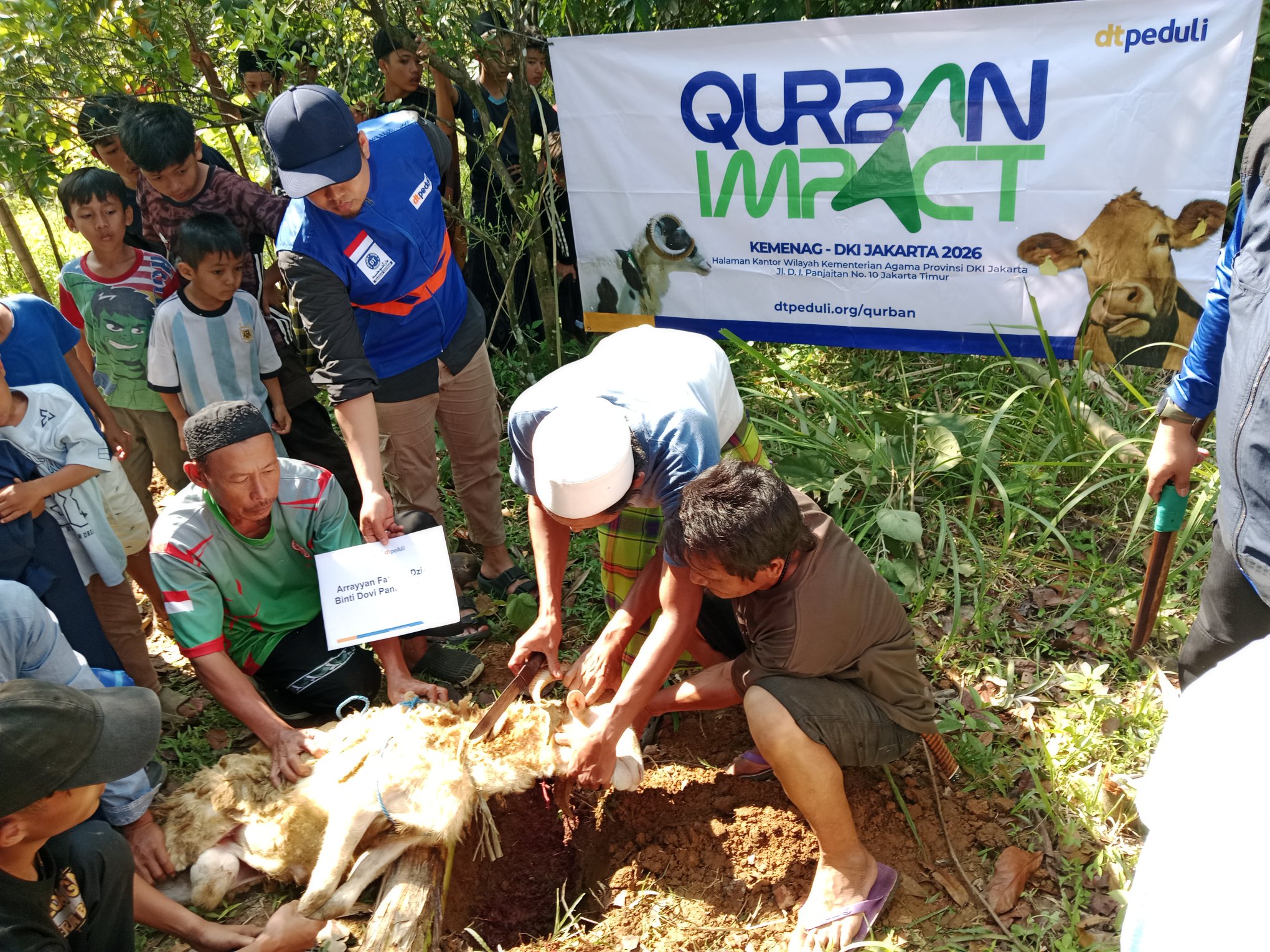 DT Peduli Jakarta Sukses Gelar Qurban Impact di Kampung Bonret, Kabupaten Bogor