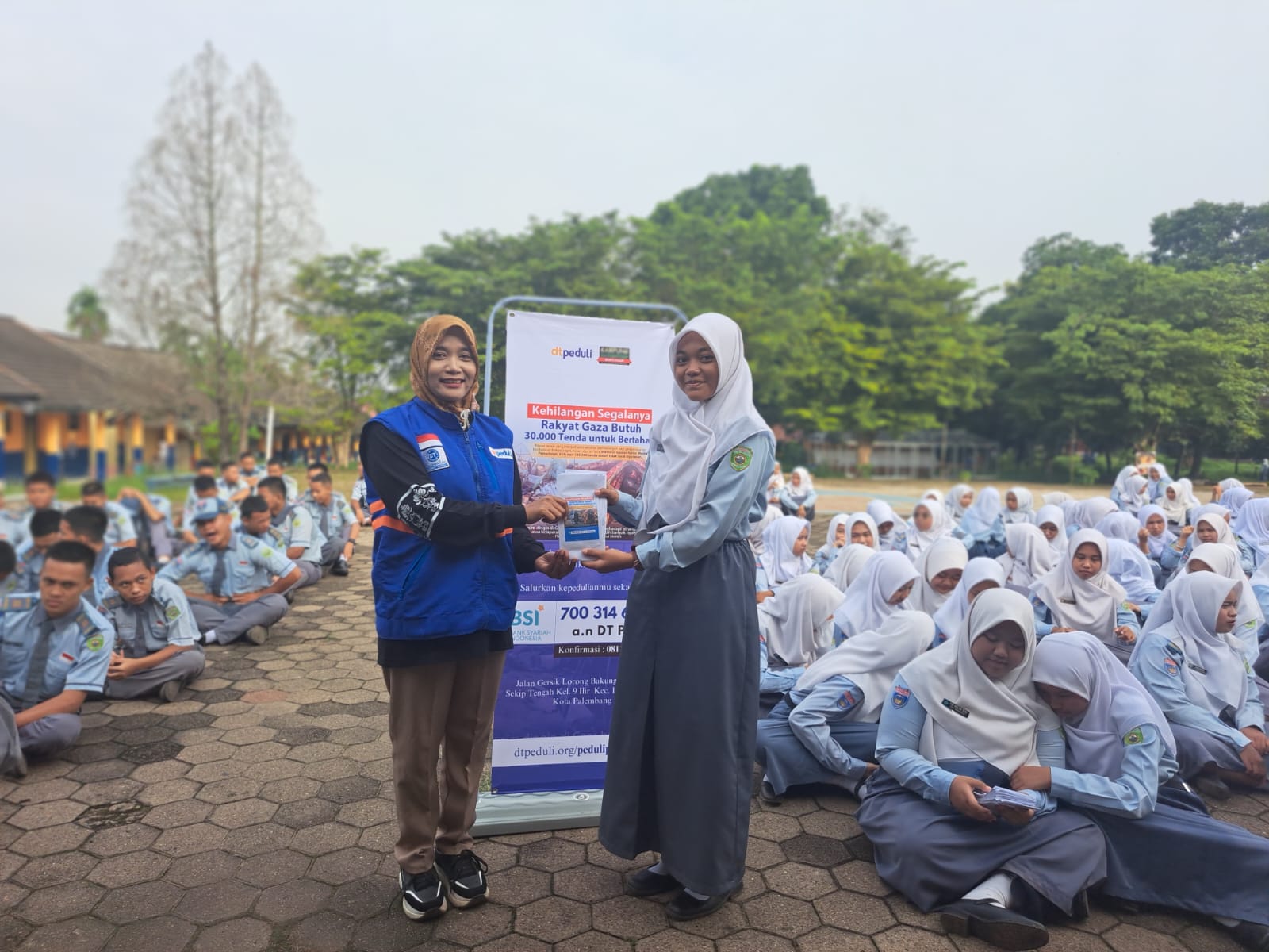 Kuatkan Empati pada Siswa, DT Peduli Sumsel Menggelar Dongeng Peduli Palestina di MTS Al-Mashri