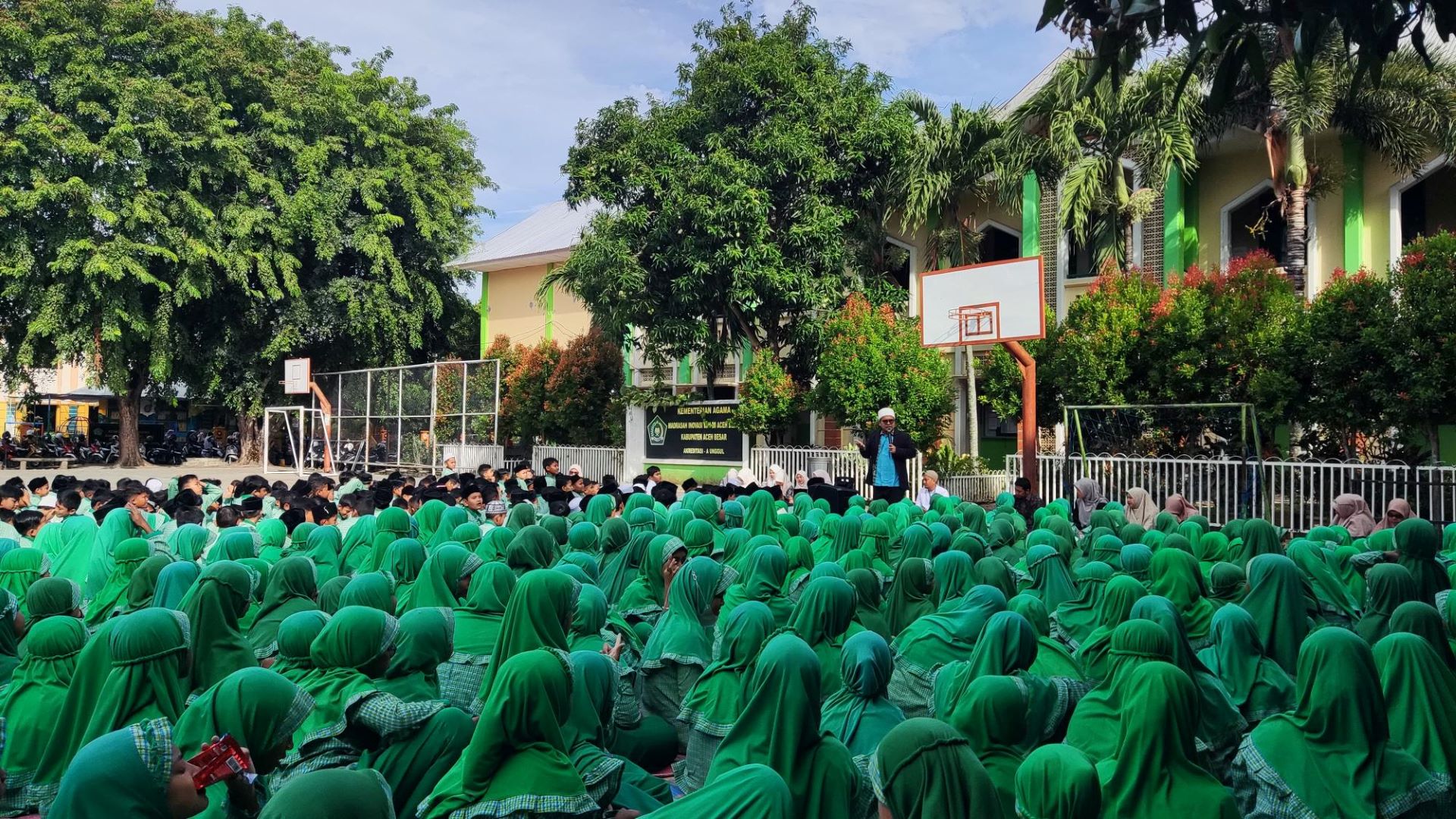 Tumbuhkan Kepedulian Palestina, DT Peduli Aceh Gelar Kajian Motivasi dan Muhasabah di MIN 20 Aceh Besar
