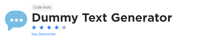 Dummy Text Generator