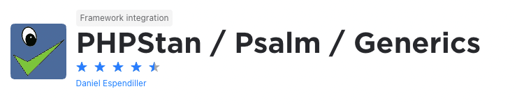 PHPStan/Psalm/Generics