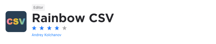 Rainbow CSV