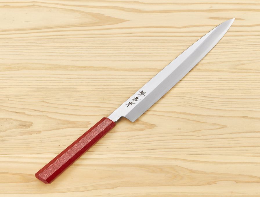 Sakai Takayuki (堺孝行) Knife INOX NANAIRO 210mm Vermillion Pearl - Pre Order