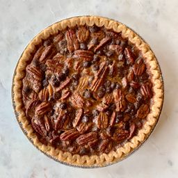 Dark Chocolate Bourbon Pecan Pie