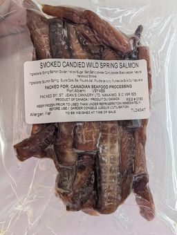Smoked Candied Wild Spring Salmon Strips