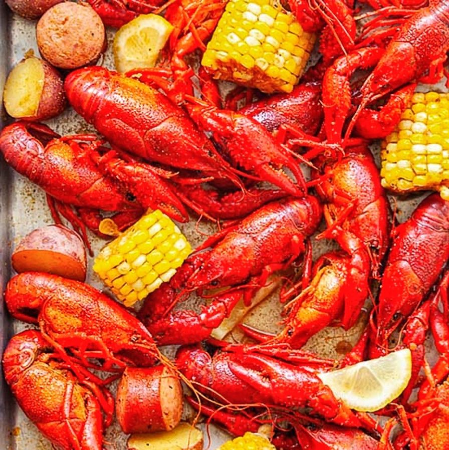 Cooked Cajun Spiced Crawfish - FROZEN - 10LB MASTER CASE
