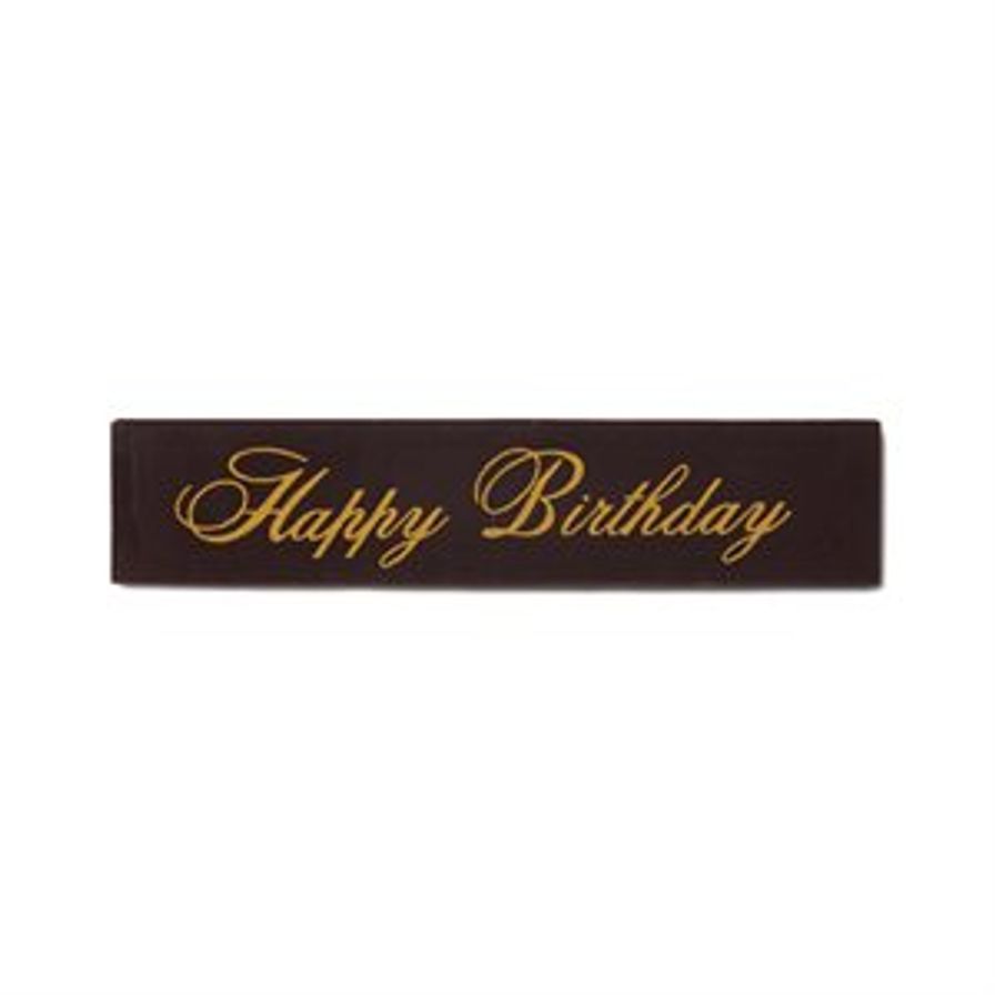 "Happy Birthday" Chocolate Plaquette