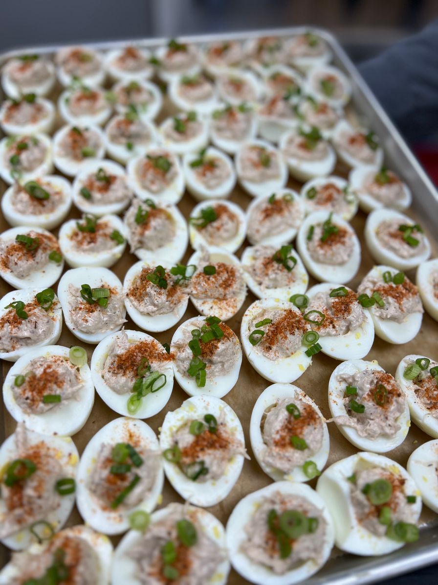 Crab Deviled Eggs