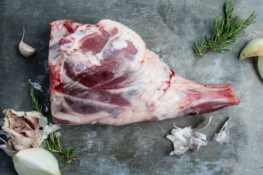 Grass-Fed Leg of Lamb-Bone In (9 lbs)