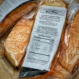 Canadian Atlantic Hot Smoked Salmon Portion VP - FROZEN