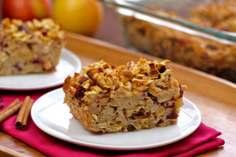 Sweet Apple Matzo Kugel