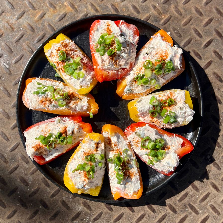 Crab Dip Bell Pepper Boats