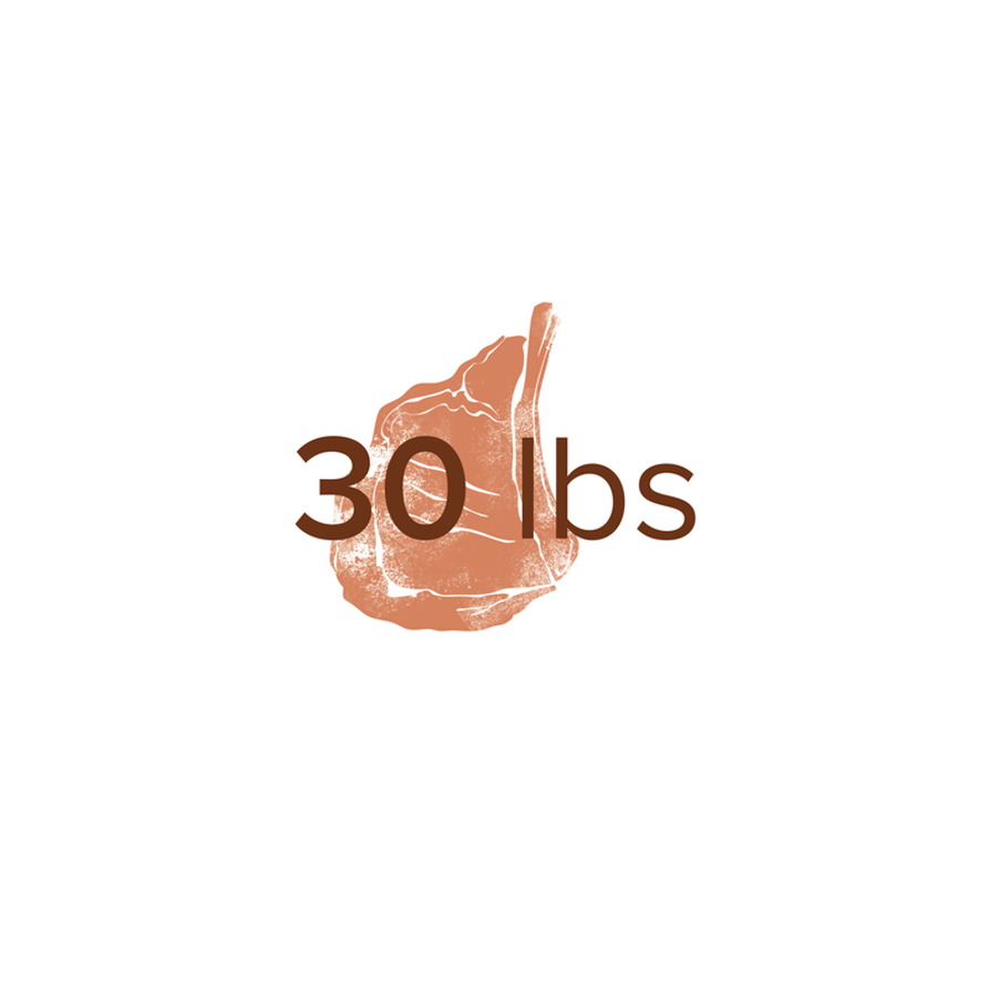 1/16 of Beef (30 lbs)