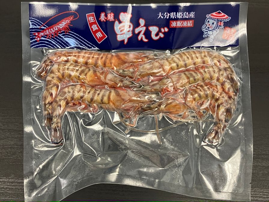 Shrimp Kuruma Ebi Japan大分産（新鮮な車海老をお刺身で）