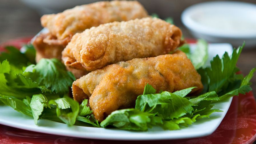 Buffalo Chicken Egg Rolls