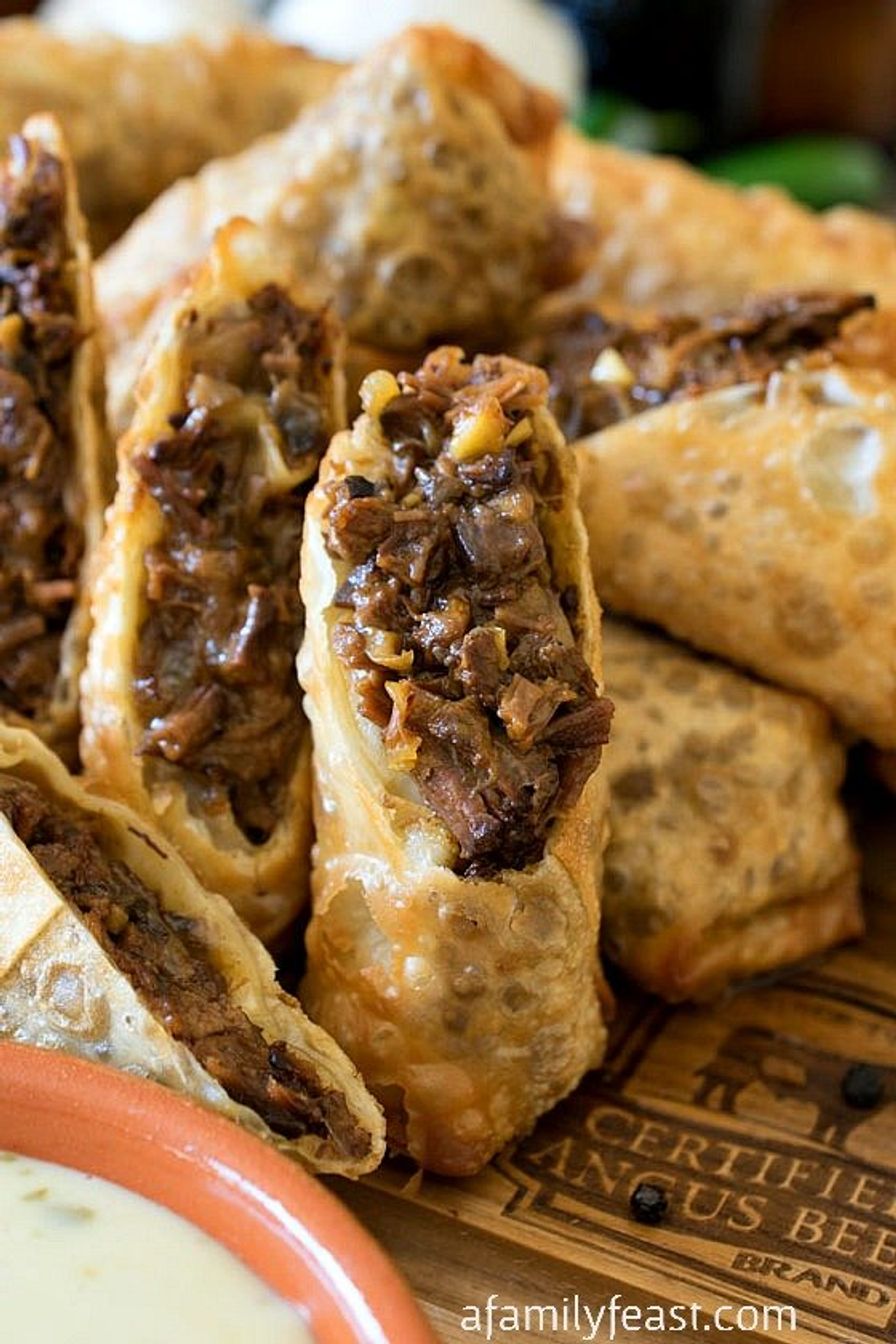 Cheesesteak Egg Rolls