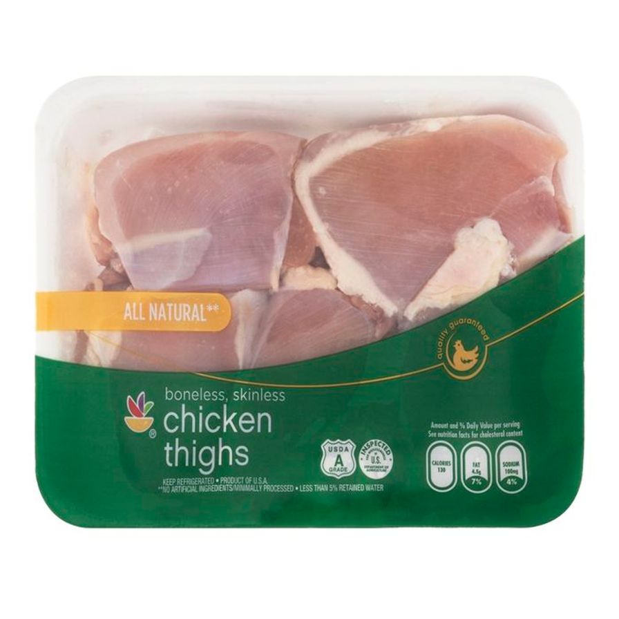 Ahold All Natural Boneless, Skinless Chicken Thighs