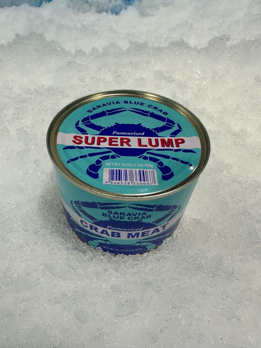 CRAB BLUE MEAT SUPER LUMP COOKED (12x454gr) PASTEURIZED