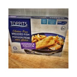 Toppits Breaded Haddock - Lightly Seasoned - FROZEN - 400g