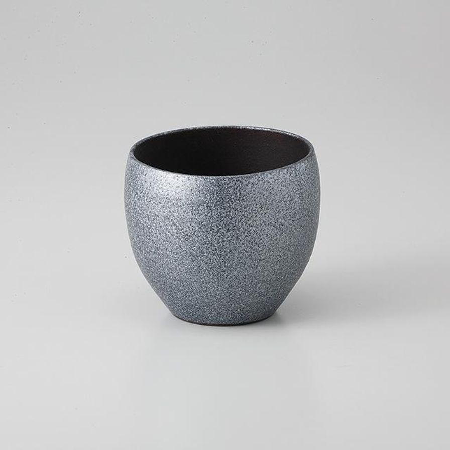 Silver Sake Cup (銅器彩黒カップ)