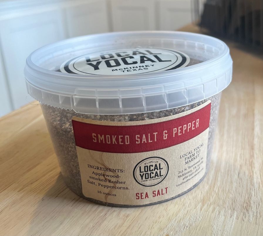 Local Yocal Smoked Salt & Pepper - 16oz tub