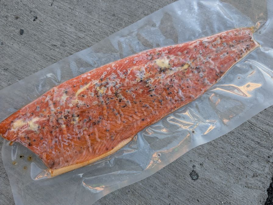 Sockeye Salmon - HOT SMOKED Peppered - BC WILD