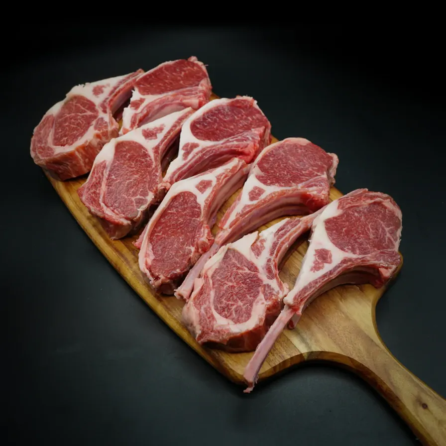 Domestic Rack of Lamb - Cut in Chops, 2lb/8pc