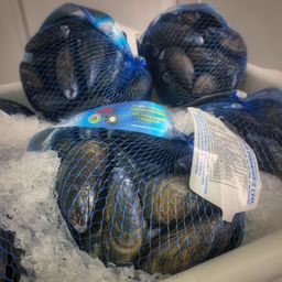 Live Organic PEI Mussels - 2Lb Mesh Bag