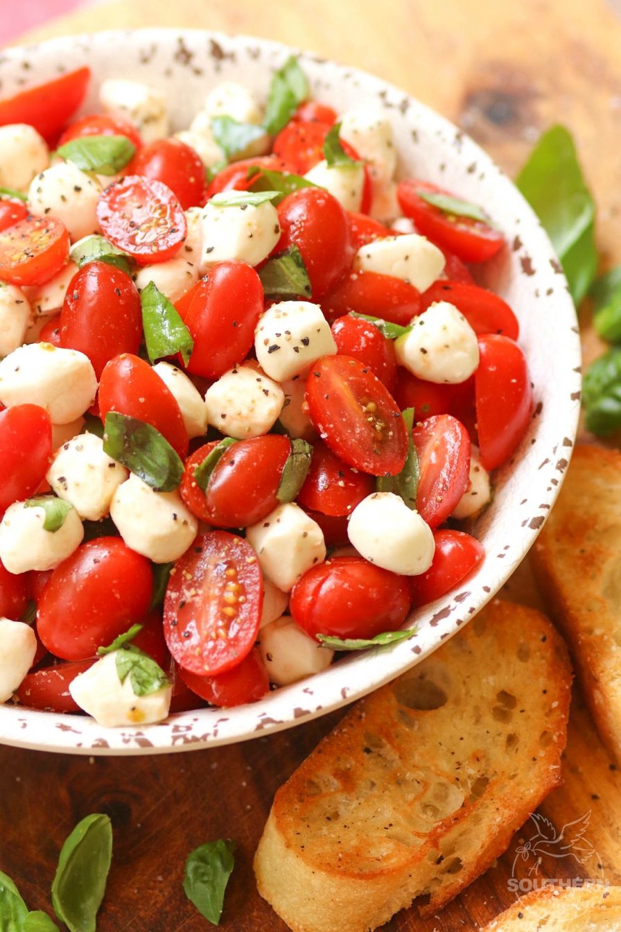 Baby Mozzarella Caprese Salad