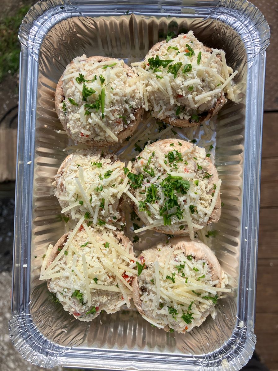 Crab Cake Stuffed Mushroom 