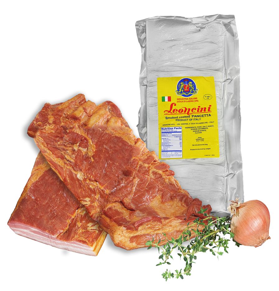 Leonicini Pancetta Smoked Cooked Flat 1/8lb