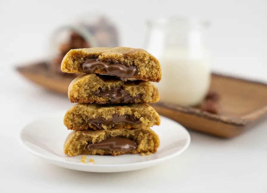 Gluten-Free Chocolate Hazelnut Filled Cookies