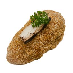 Mushroom Risotto Stuffed/Breaded Boneless Chicken Breast