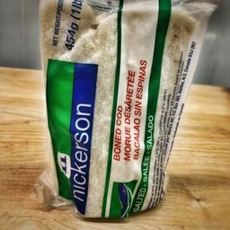 Nickerson  - Boned Salted Cod - FROZEN - 454g 