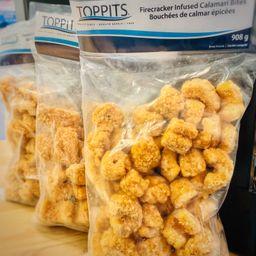 Toppits Calamari Bites - Firecracker Infused - 908g / 2Lb - FROZEN