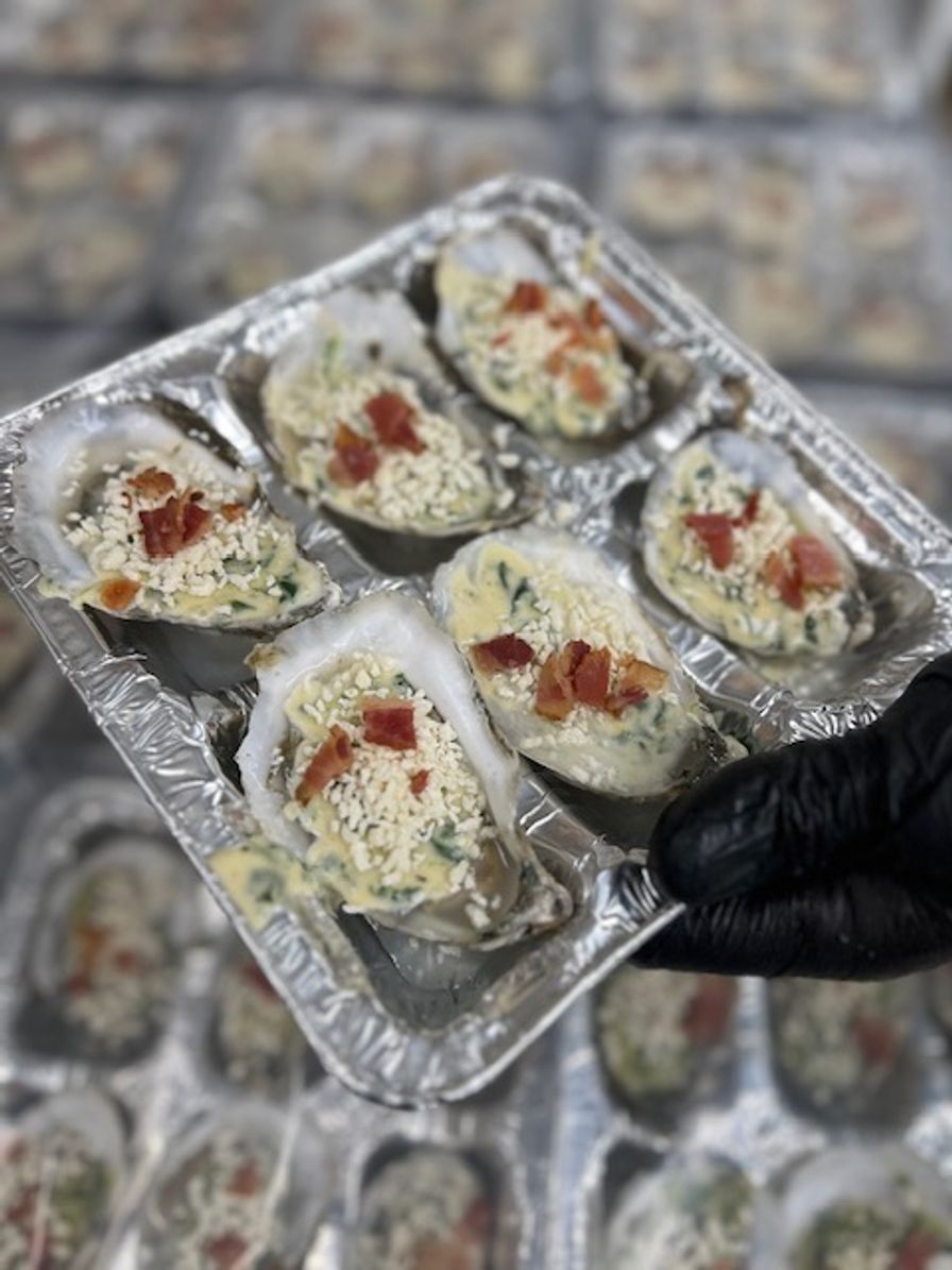 Half Shell Oysters Rockefeller