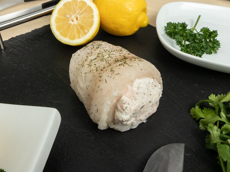 Stuffed Sole With Imitation Crab and Shrimp
