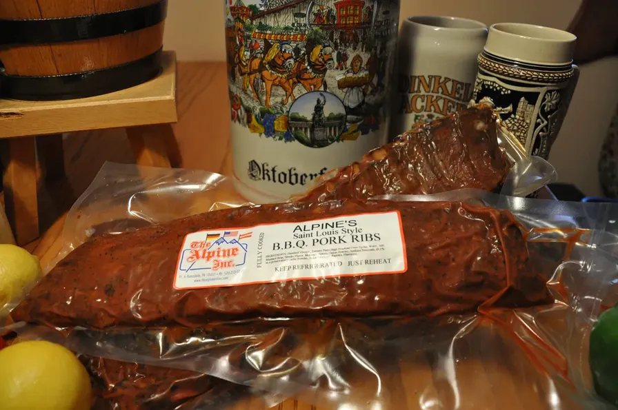Smoked Pork Ribs with BBQ Sauce