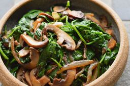 Sauteed Spinach and Mushrooms