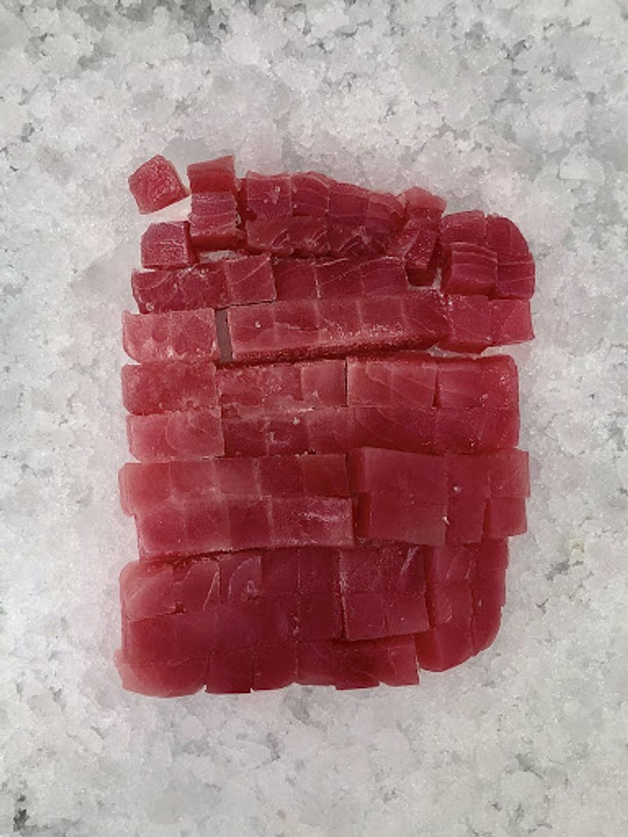 Frozen Ahi Tuna Poke Cubes (Sashimi Grade)