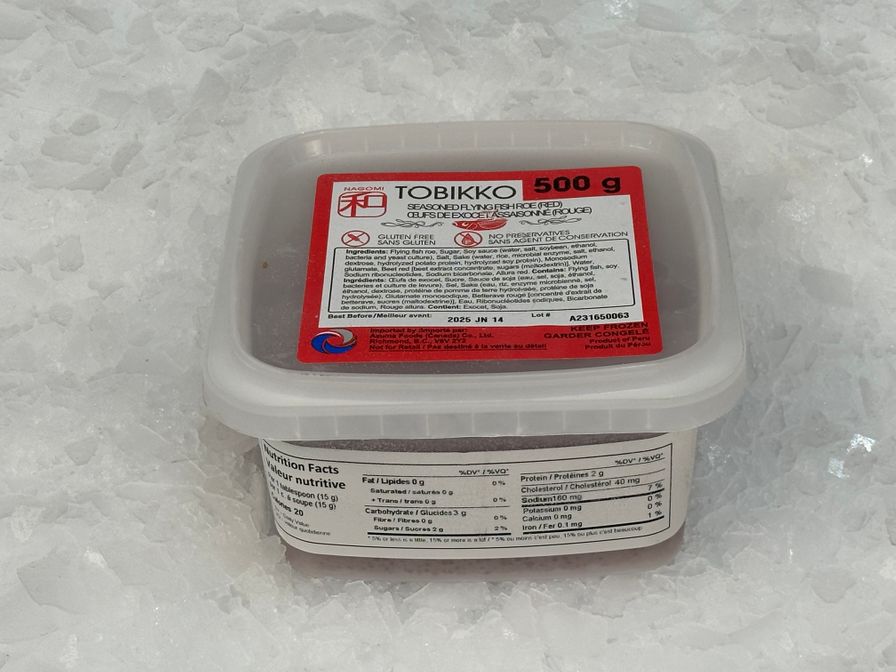 TOBIKO RED Flying Fish Caviar (12x500g) Azuma Frozen (or SUB ORANGE)