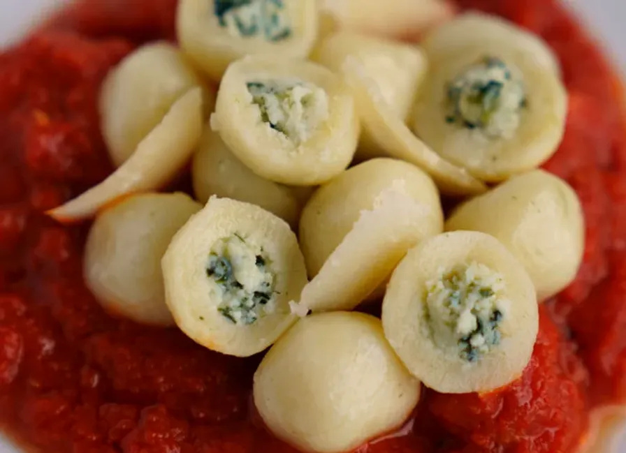 Gluten-Free Ricotta Spinach Stuffed Gnocchi