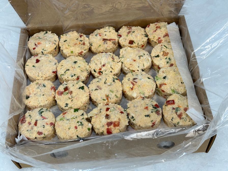 Crab Cakes WEST COAST STYLE (60x2.5oz) Oceanwise Frozen