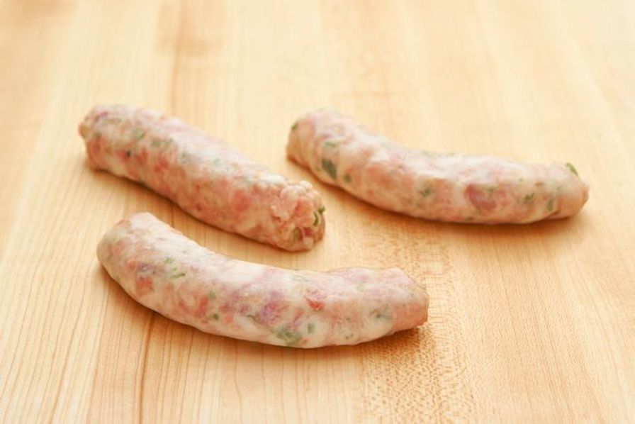 Pork Sausage with Fresh Spinach and Sharp Provolone