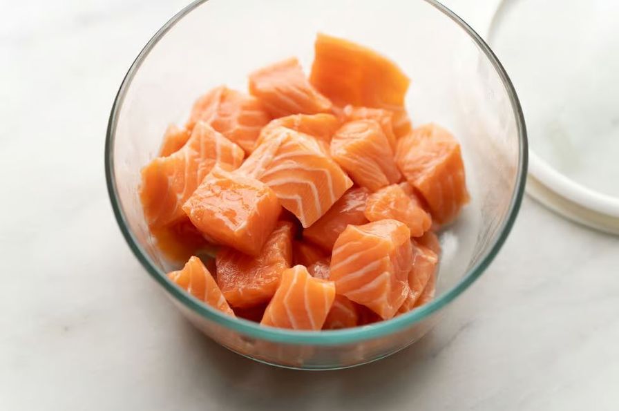 Salmon - Atlantic Canadian Bites Skin OFF FROZEN (1 lbs)