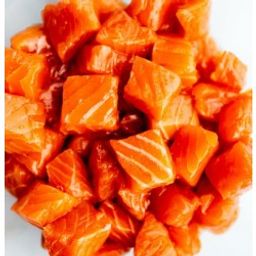 Salmon -  Atlantic Canadian Sashimi Grade Poke Cubes (6 oz)