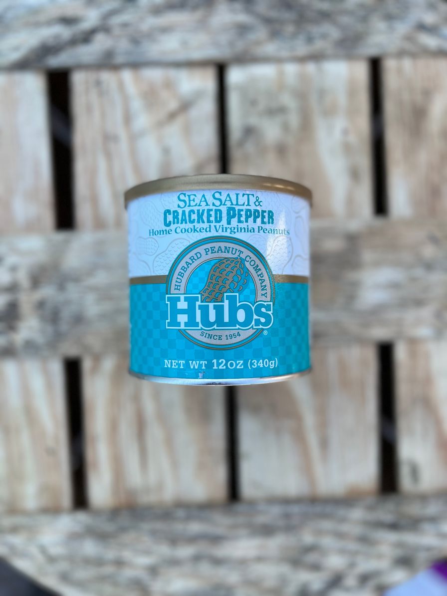 Hubs Sea Salt & Cracked Pepper Virginia Peanuts 
